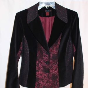 DStudio Velvet And Lace Blazer